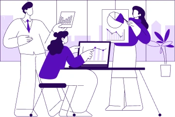 Ilustración de academia digital