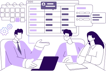 Ilustración de taller de procesos